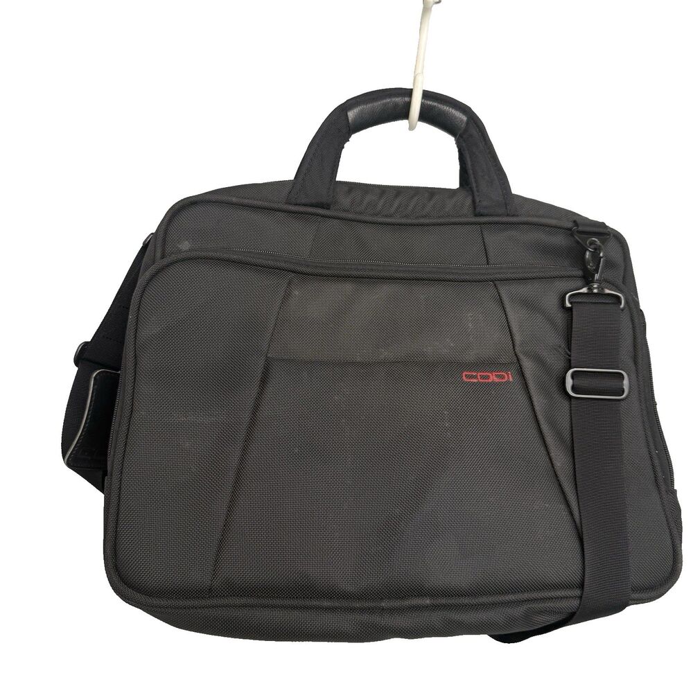 CODi Professional Laptop Messenger Bag Black Business Shoulder Crossbody 15"